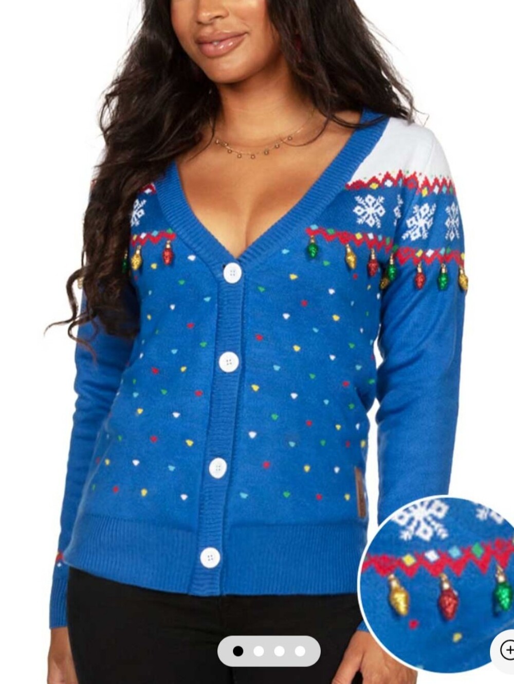 Tipsy Elves Royal Blue Cardigan